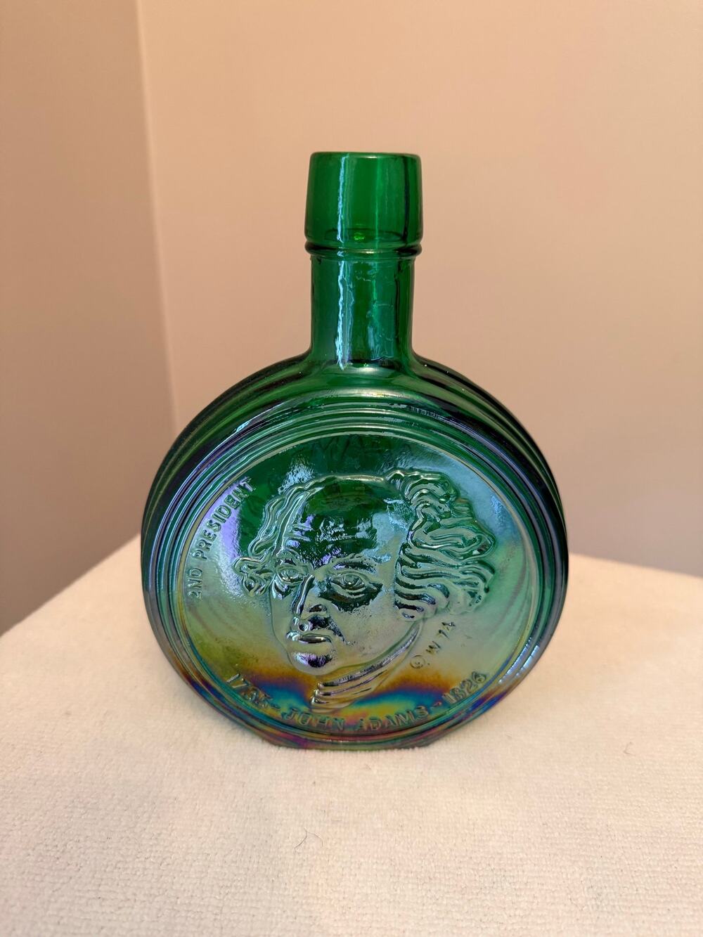 Vintage Wheaton Presidential Commemorative Decanter John Adams 2nd US President